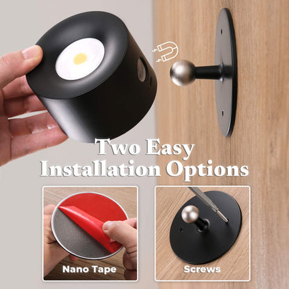 Magnetic Rotating Wall Light – Dual-Mode Ambient Lamp