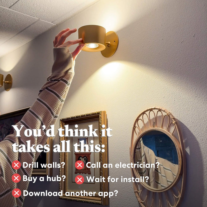 Magnetic Rotating Wall Light – Dual-Mode Ambient Lamp