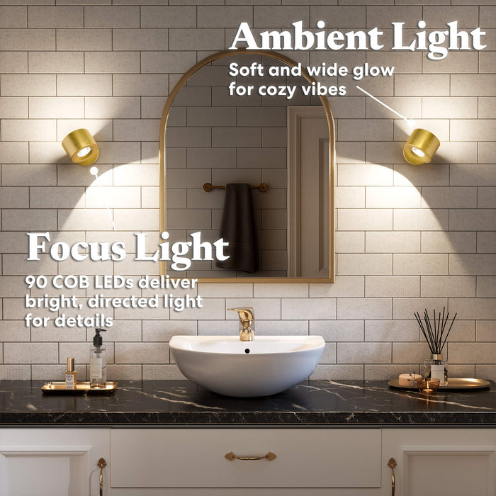 Magnetic Rotating Wall Light – Dual-Mode Ambient Lamp